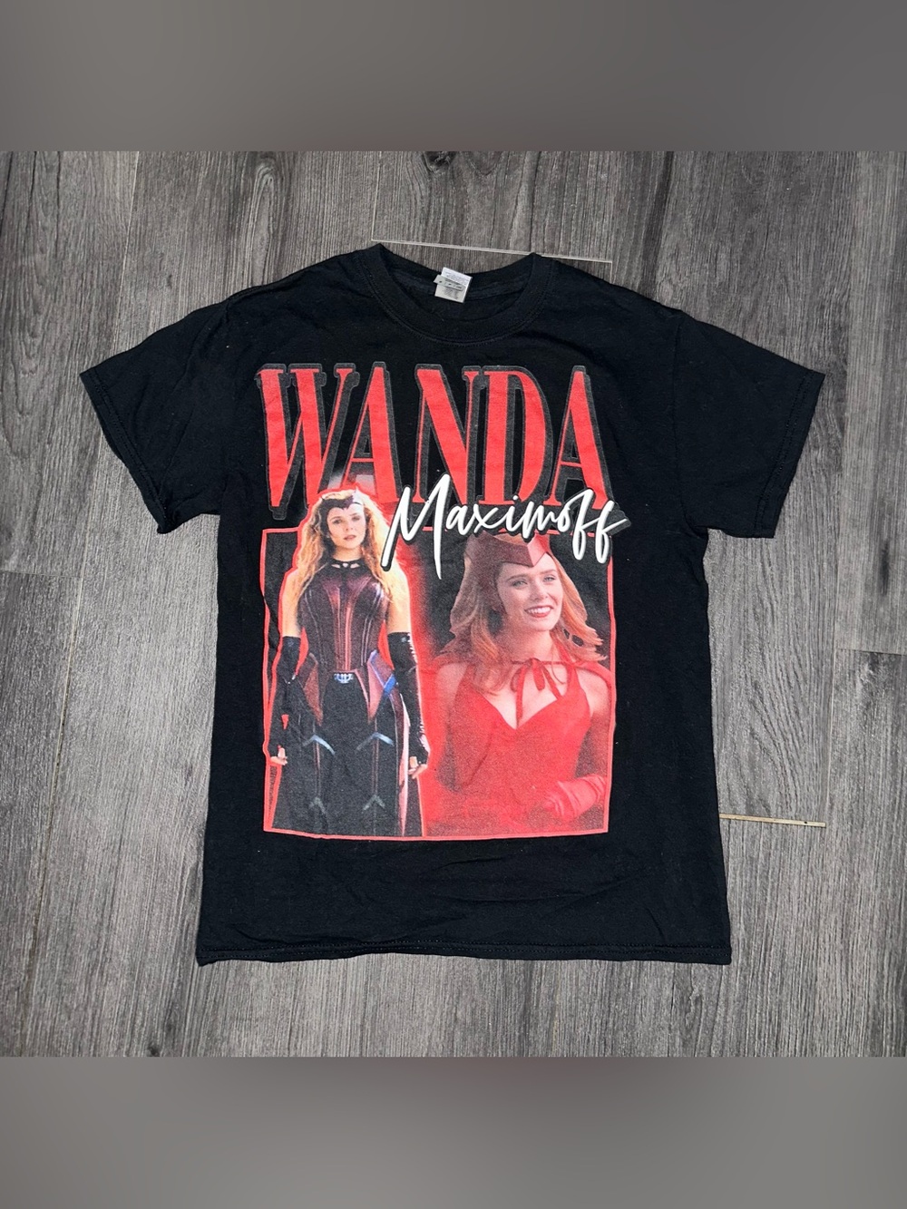 ⭐️3 For $15⭐️ Marvel’s Wanda Maxxoff Black & Red Graphic Tee